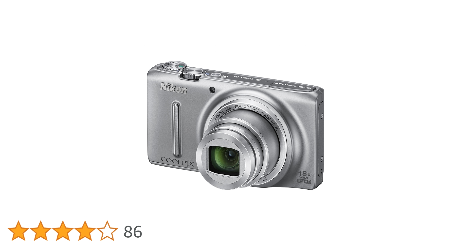 Nikon Coolpix S9400 Digital Camera (18 Megapixels, 18x